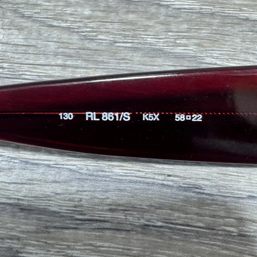 Ralph Lauren RL 861/S Eyeglass Frames Womens 58-22-130 Red Oversize Italy‎